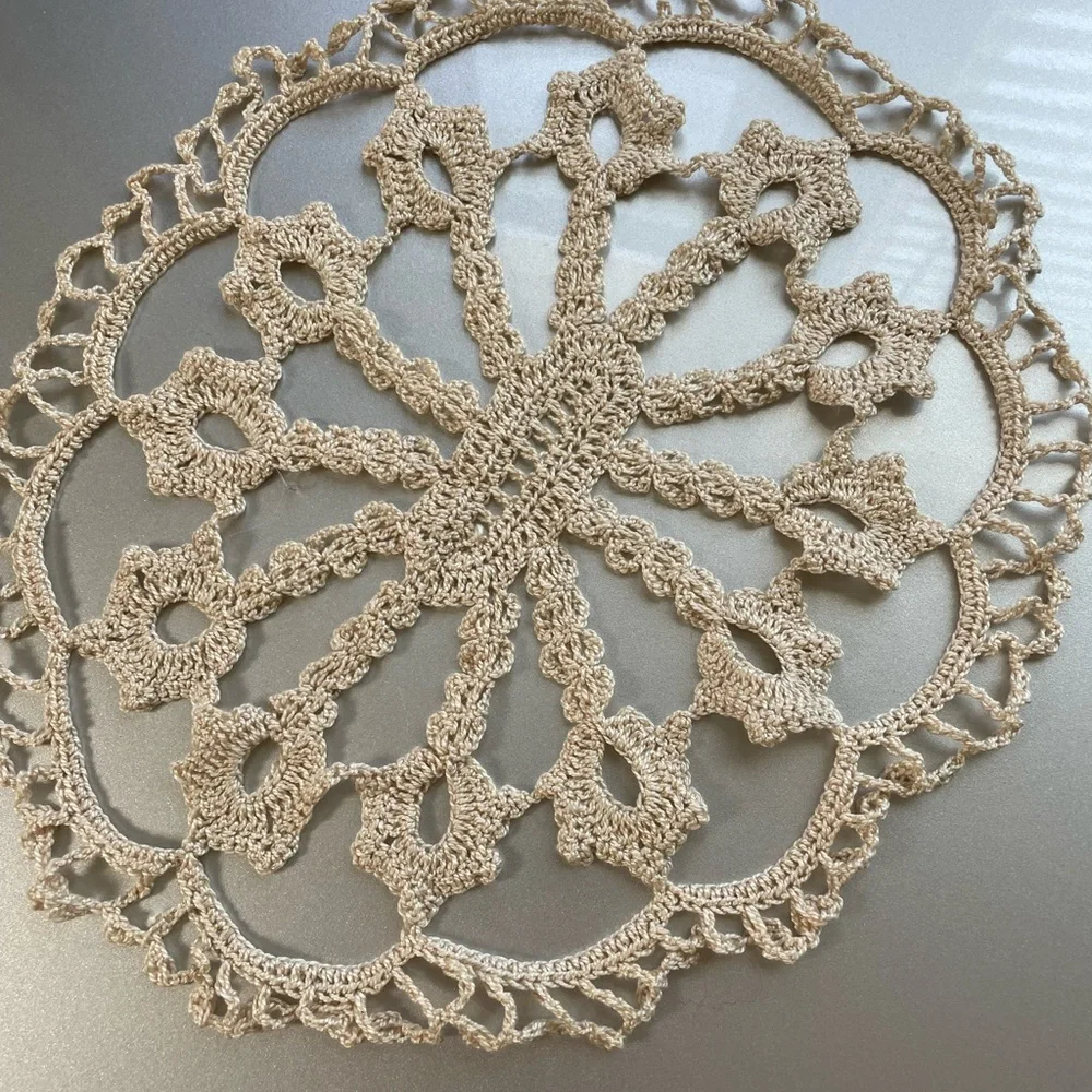 Handmade Crochet Doily pastel